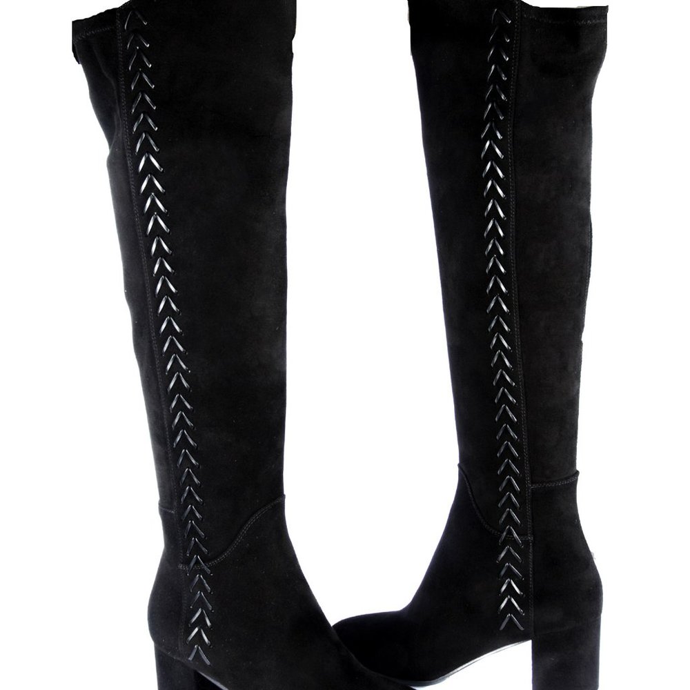 Le Pepe Suede Over the knee Boots side Leather - Picture 3 of 5